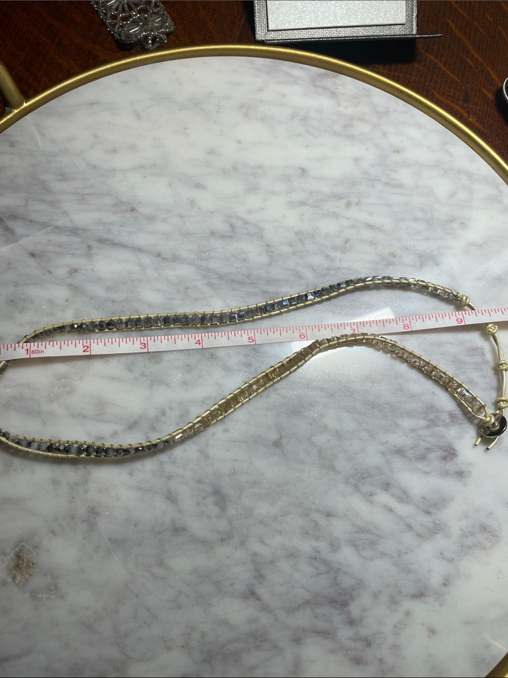 ⭐️3 For $9⭐️
Victoria Emerson Gold and Clear Crystal Wrap Bracelet - Picture 4 of 6